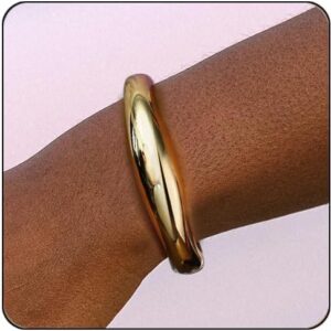 Elegance 11 designs Gold Cuff Bangle Bracelets For Women Trendy Hinged Cuff Open Wide Chunky Gold Bracelet Minimalist Bangle Jewelry Gift