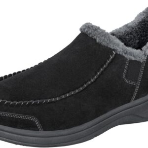 Orthofeet Men’s Orthopedic Leather Vito Hands-Free Slipper