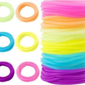 60 Jelly Bracelets 80’s Adult Size – MAQIHAN Neon Gummy Bracelets for Women Kids 80s Jelly Bangles Glow Silicone Bands Jewelry Wristband Rainbow Jellies Bangle Girl Colored Accessories Toy Party Favor