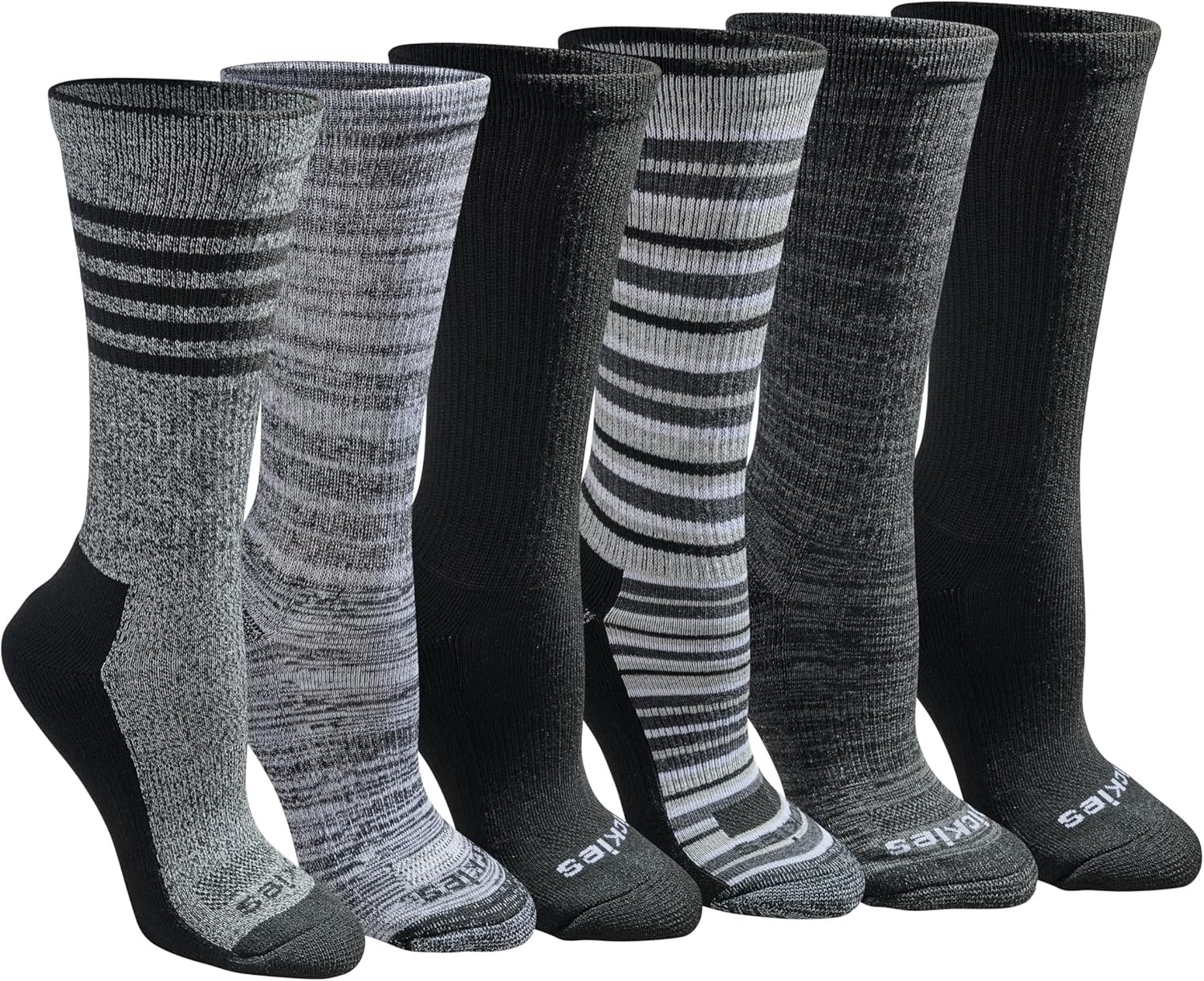 Dickies Women's Dri-tech Fashion Moisture Control Crew Socks, Available in S-XL (5, 6, 12 Pairs) - Image 2