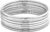 Edforce Stainless Steel Glossy Thin Round Bangle Bracelet Set for Women, Set of 7