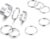 HAIAISO 8-10 Pcs Knuckle Rings Set Stainless Steel Ring Simple Smooth Finger Stackable Rings Set for Women Plain Band Rings