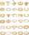 iF YOU 30 Pcs Gold Knuckle Rings Set for Women, Vintage Stackable Cute Finger Midi Rings, Fashion Simple Silver Rings Pack Jewelry for Women Gift