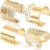 RIOSO 4 Pcs Cuff Bangle Bracelet for Women Open Wide Wire Bracelets Gold Wrist Cuff Wrap Bracelet